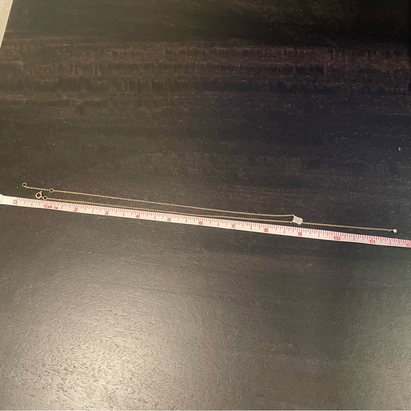 ⭐️14K Rose Gold⭐️Diamond Lariat Necklace - Picture 4 of 12